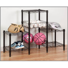 Chrome Living Room Metal Wire Rack (CJ454580B3E)